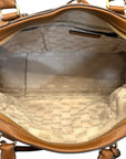 MICHAEL Michael Kors Brown Leather Large Sandrine Satchel