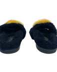 Anya Hindmarch Smiley Shearling And Fur Flat Slides Size EU 35