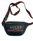 Gucci Grained Calfskin Small Gucci Web Belt Bag