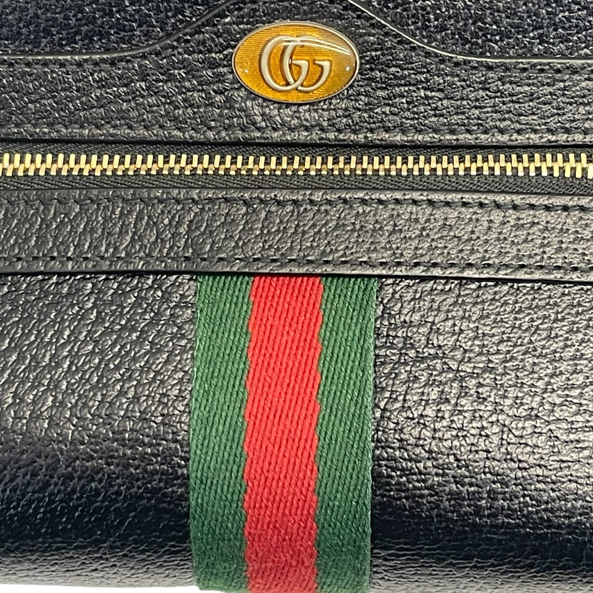 Gucci Web Leather Crossbody Bag