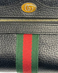 Gucci Web Leather Crossbody Bag