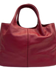 Tod's Pink Leather Media Shopper Tote