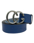 Gucci GG Blue Leather Belt