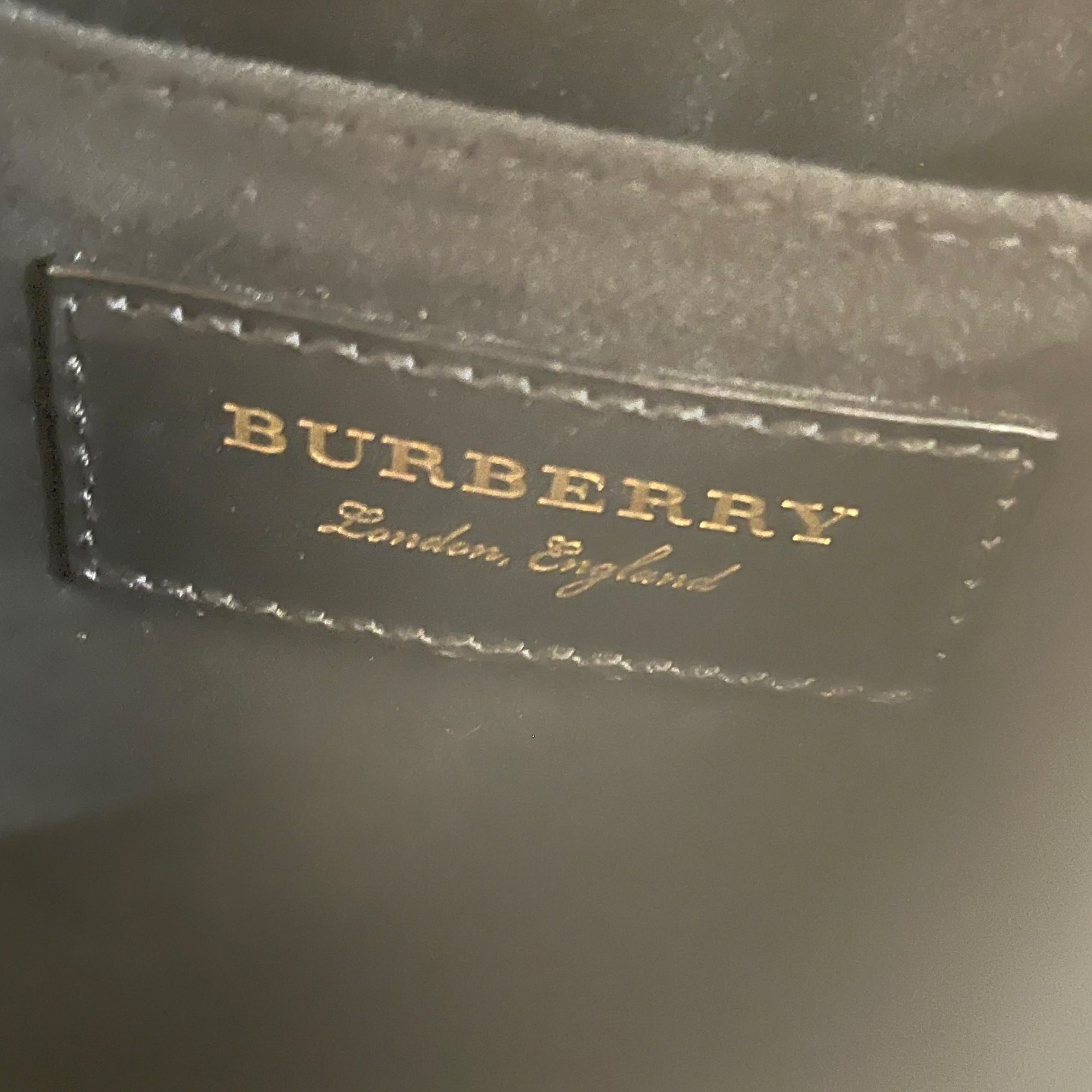 Burberry Black Leather Studded Bridle Crossbody Bag