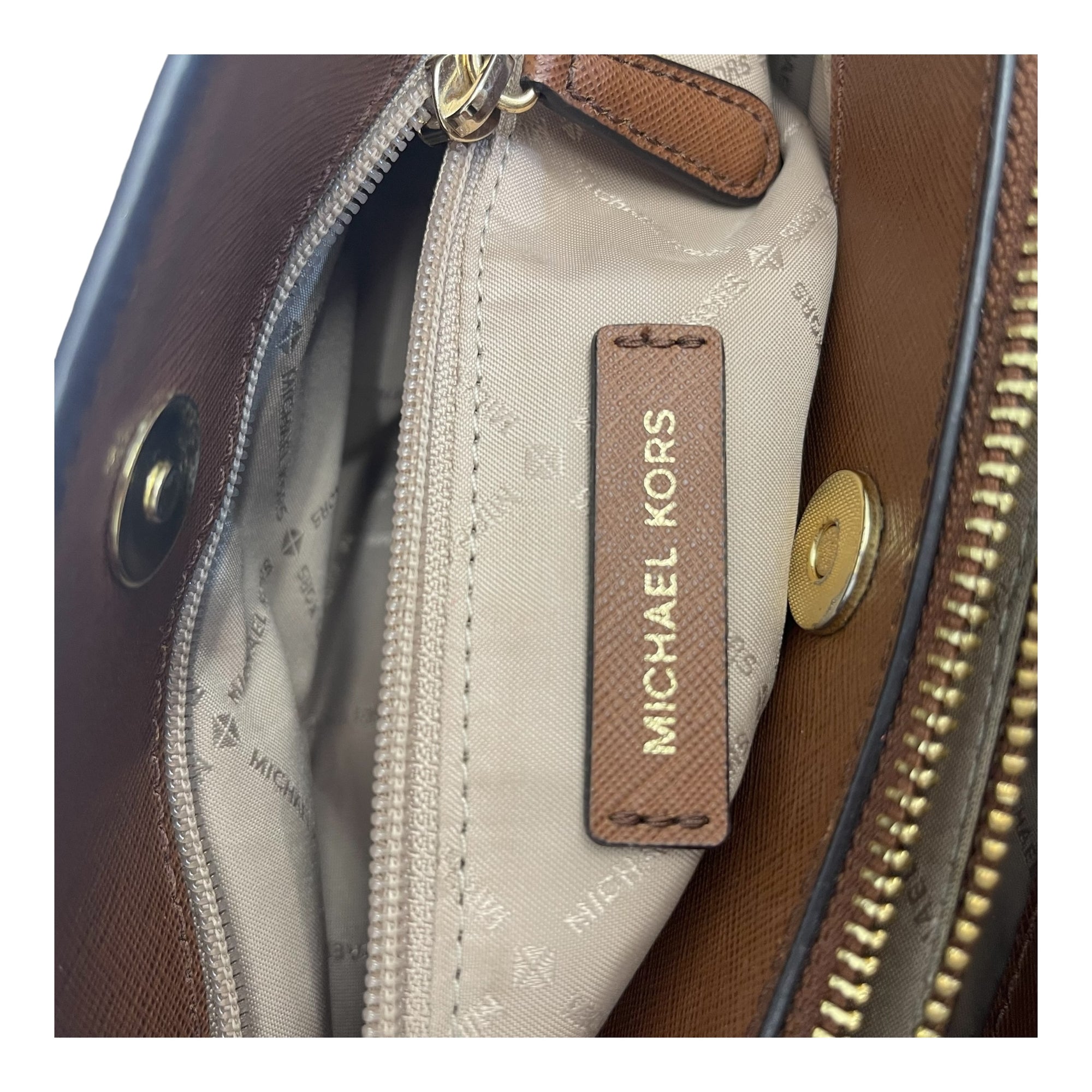 Michael Kors Marilyn Medium Saffiano Leather Satchel