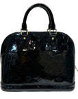 Louis Vuitton Black Monogram Vernis Leather Alma PM Handbag