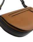 Calfskin Mini Two-Tone Olympia Shoulder Bag Warm Tan