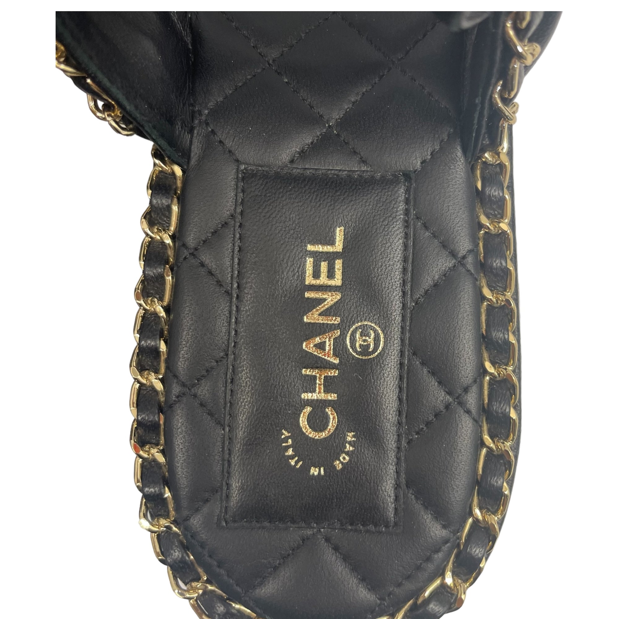 Chanel Black CC Chain Slides Sandal