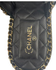 Chanel Black CC Chain Slides Sandal