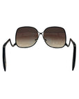 Victoria Beckham Black Metal Frame Sunglasses