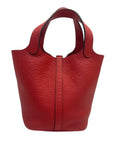 Hermes Picotin 18 Rose Jaipur in Taurillon Clemence Leather with Silver HW