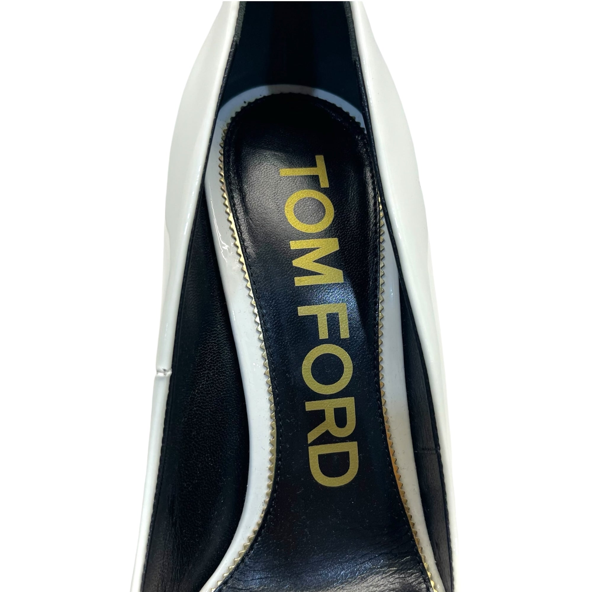 Tom Ford Iconic T Leather Pumps Size EU 38