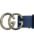 Gucci GG Blue Leather Belt