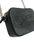 Jimmy Choo Balti Embossed Leather Camera Bag