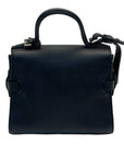 Delvaux Black Leather Tempete PM Top Handle Bag