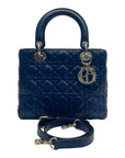 Lady Dior Medium Dark Blue