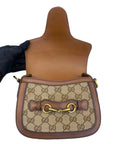 Gucci Lady Web Shoulder Bag GG Canvas Small Brown Bag