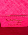 Salvatore Ferragamo Pink Saffiano Leather Crossbody Bag