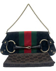 Gucci GG Supreme Canvas Horsebit Chain Handle Bag