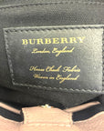 Burberry Banner convertible tote sequin with leather canvas bag