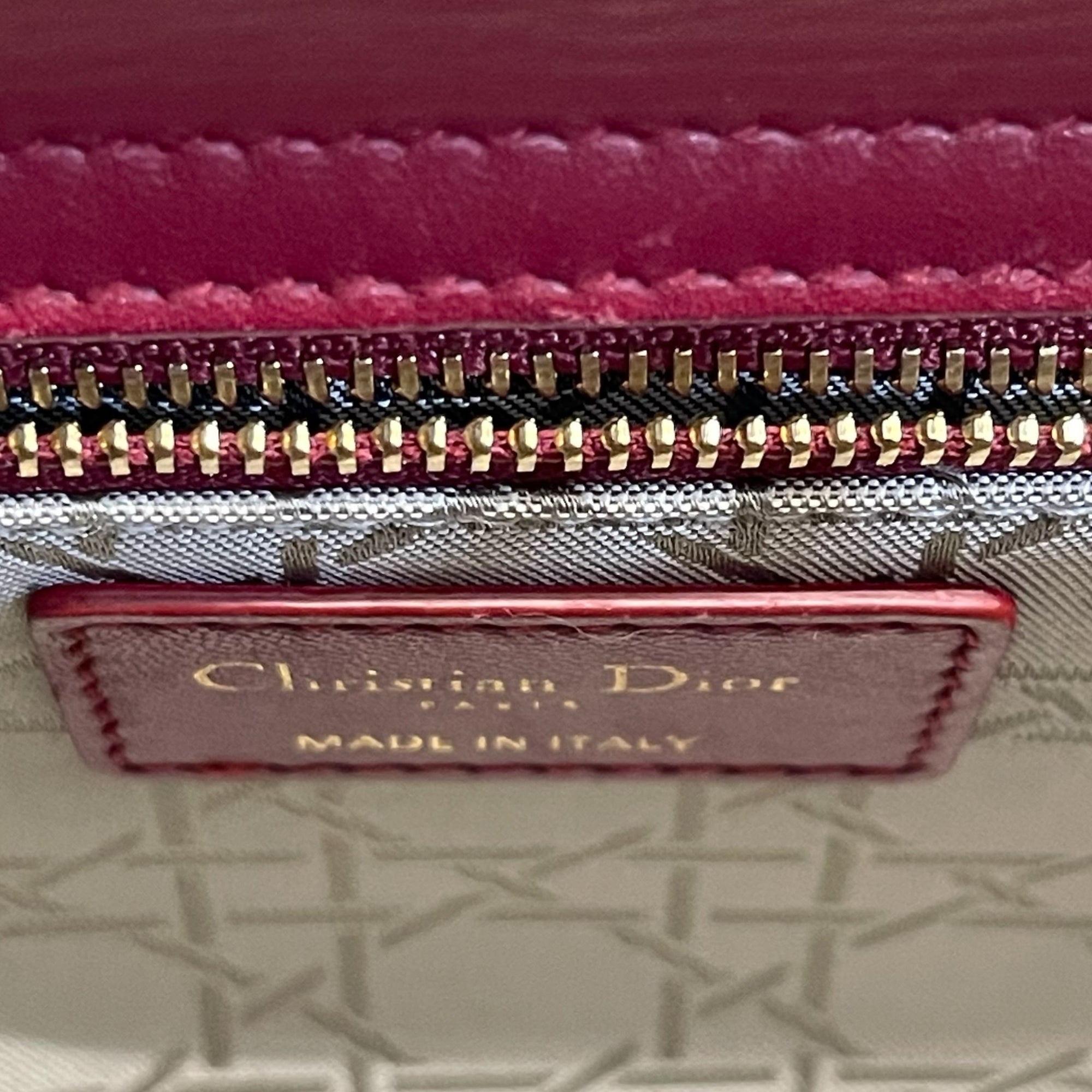 Small Lady Dior My ABCDior - Maroon