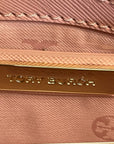 Tory Burch Pink Leather Diana Flap Clutch