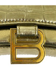 Balenciaga Hourglass Wallet On Chain in Gold