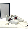 Gucci Web Tiger White Sneakers EU 40