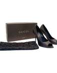 Gucci GG Brown Pump Heels