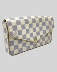 Louis Vuitton felicie Pochette Damier Azur