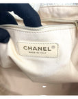 Chanel Deauville Beige Tweed Shopper Tote Bag