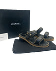 Chanel Black CC Chain Slides Sandal