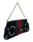 Gucci GG Supreme Canvas Horsebit Chain Handle Bag