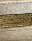 Jimmy Choo Candy Gold Glitter Acrylic Chain Clutch