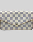 Louis Vuitton felicie Pochette Damier Azur