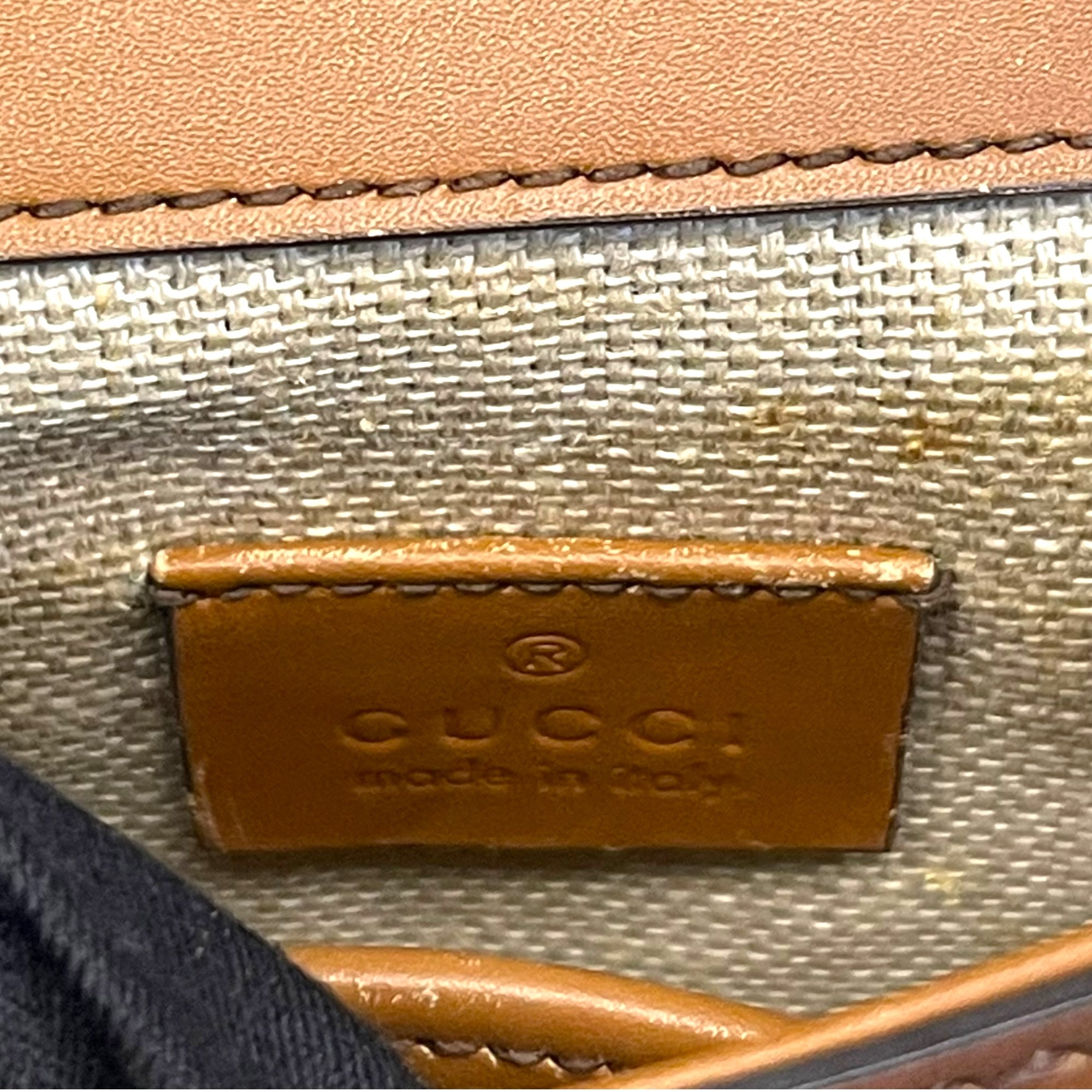 Gucci Lady Web Shoulder Bag GG Canvas Small Brown Bag