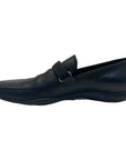 Prada Buckle Driving Loafers in Black Leather Size EU 41.5