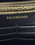 Balenciaga Hourglass Wallet On Chain in Gold