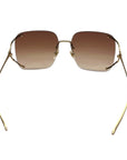 Gucci Metal Oversized Sunglasses