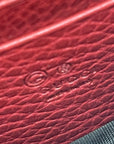 Gucci Red Interlocking GG Wallet on Chain