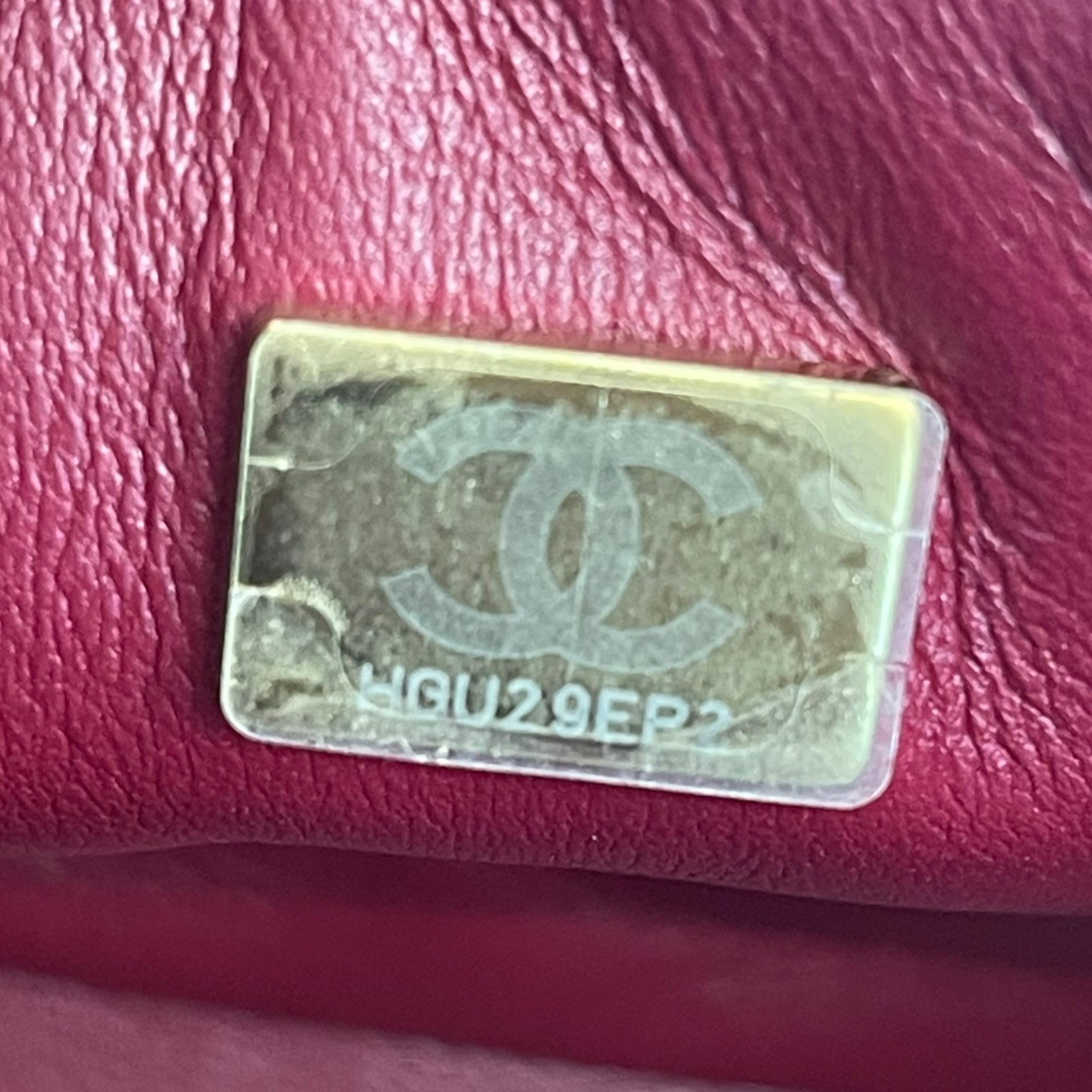 Chanel Red Velvet Flap Mini