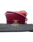 Celine Burgundy Leather Medium Triomphe Bag