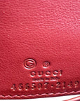 Gucci Red Guccissima Wallet with Strap