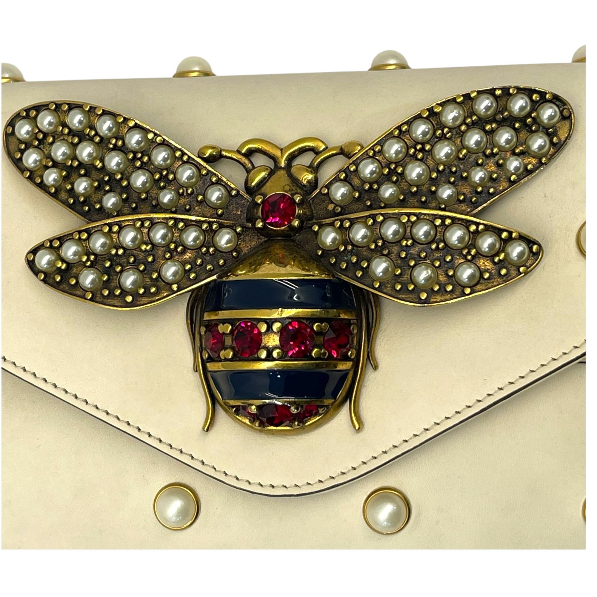 Gucci Bee pearl Crossbody Bag