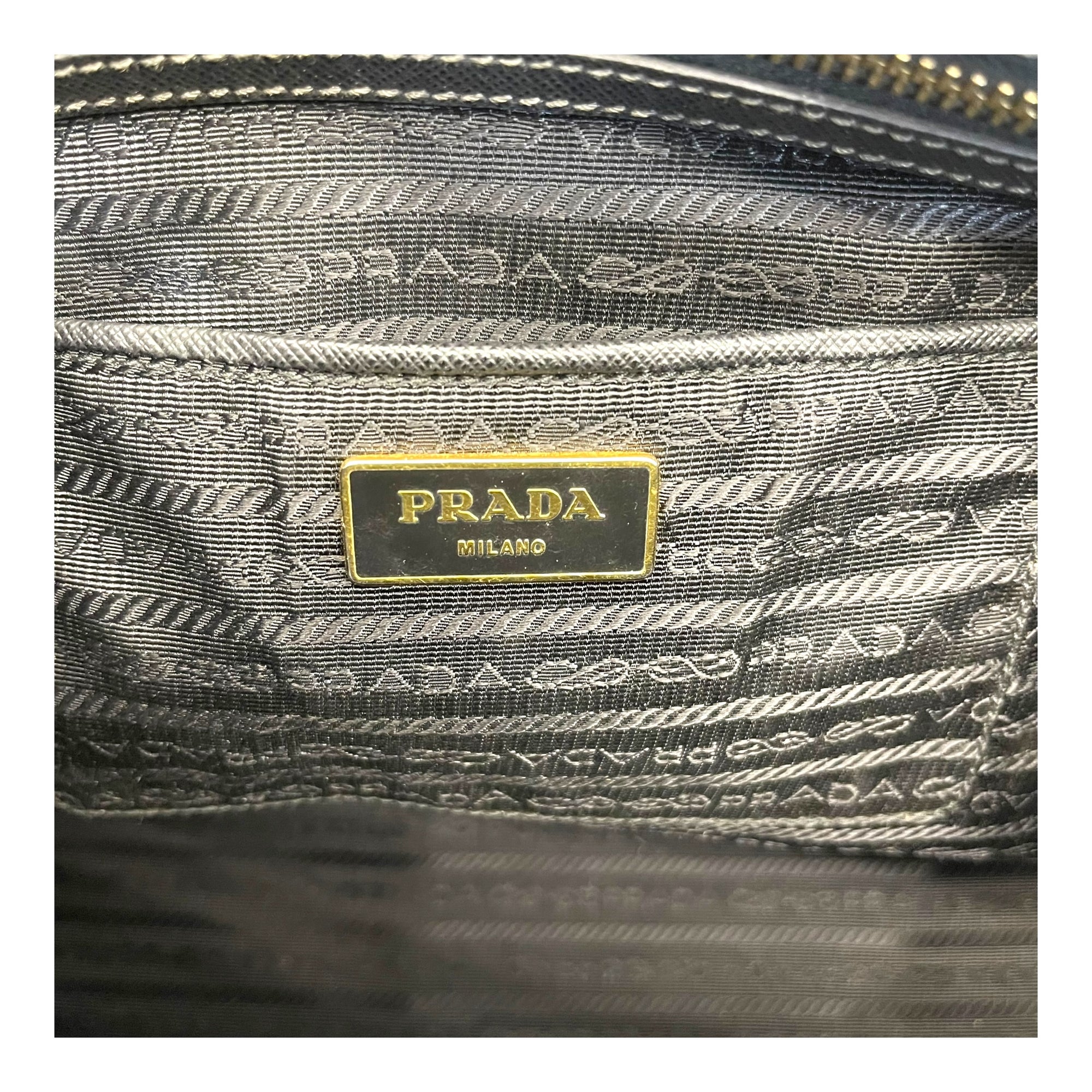 Prada black saffiano