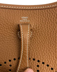 Hermes Evelyne TPM in Tan Clemence with SHW