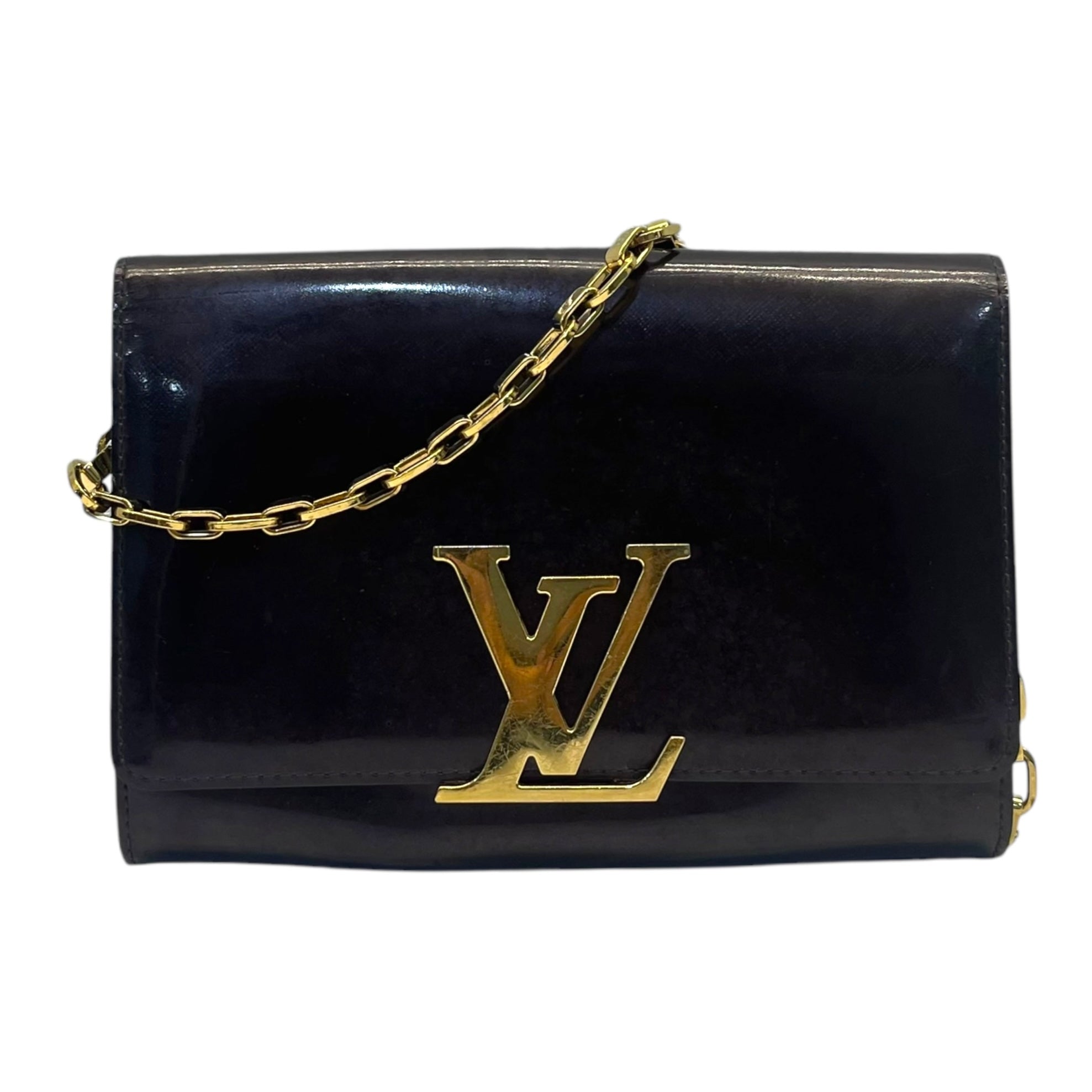 Louis Vuitton Vernis Amarante Chain Louis Gm Bag