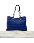 Dior Lady Tote in Blue Cannage