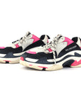 Tricolor Leather and Mesh Triple S Sneakers - Size EU 36