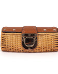 Santorini Wicker Clutch